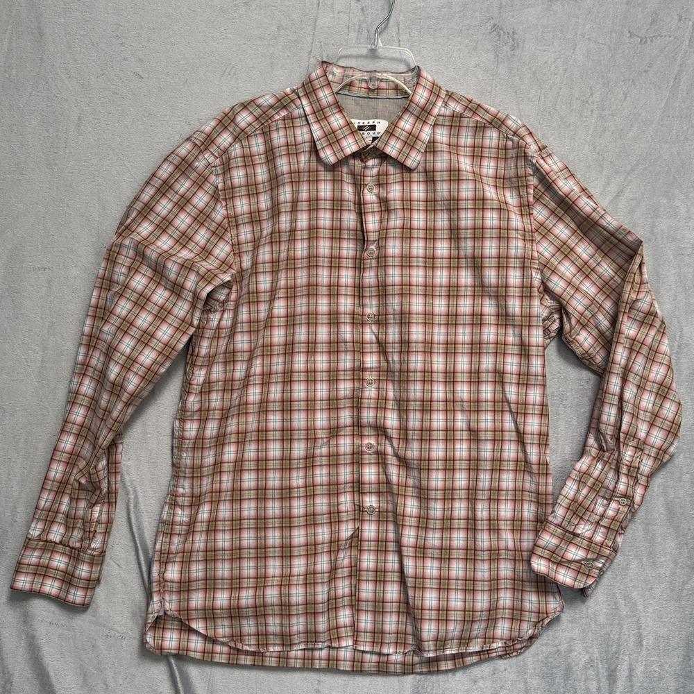 Joseph Abboud Shirt Mens XL Plaid Button‎ Down Long Sleeve Casual